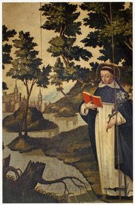 St. Dominic holding the lily by Spanish School