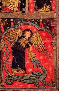 St. Michael Fighting the Dragon by Spanish School