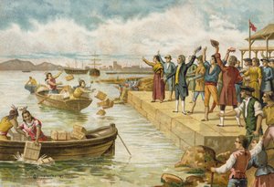 The Boston Tea Party, 1773