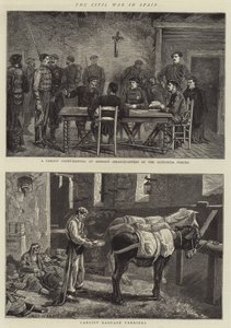 The Civil War in Spain (engraving) by Spanish School