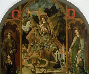 The Virgin of Montserrat with Landscape