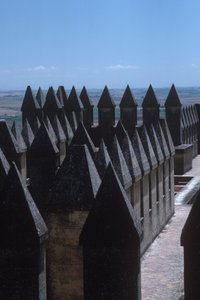 The castle battlements
