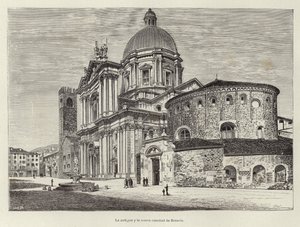 The Old and the New Cathedral of Brescia by Spanish School