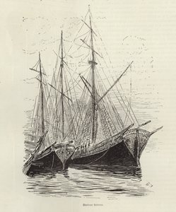 Turkish Ships by Spanish School