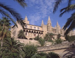 View of La Almudaina Palace, Palma de Mallorca
