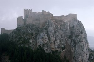 View of Loarre castle by Spanish School
