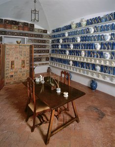 View of the Pharmacy by Spanish School