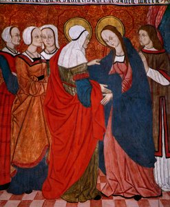 Visitation, panel from the Church San Andres of Tortura by Spanish School