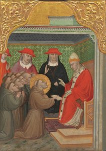 Saint Francis before the Pope The Approval of the Franciscan Rule, 1390-1400