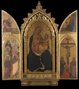 The Crucifixion with the Virgin Annunciate by Spinello Aretino