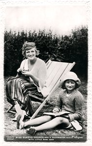 Gladys Cooper 1888-1971, English actress, with her daughter Joan, early 20th century by Sport and General