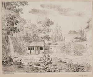 A Bathhouse at Liselund on Møn by Søren L. Lange