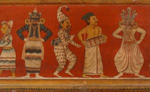 Wall Painting in the Image House of the Subdharama Temple, Dehiwala by Sri Lankan School