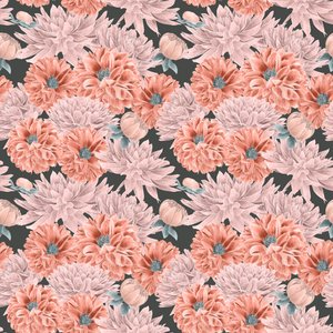 Dahlia Hero Pattern Colorway 1, 2020 by Stacy Hsu