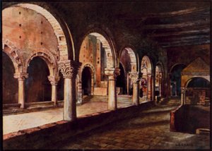 Italian Cathedrals: Toscanella, View Across the Nave of San Pietro by Stafford Leake