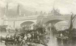 The Opening of New London Bridge by Stanfield