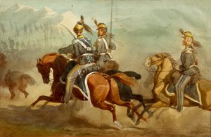 Cavalry, Illustration by Stanislao Grimaldi del Poggetto by Stanislas Grimaldi del Poggetto
