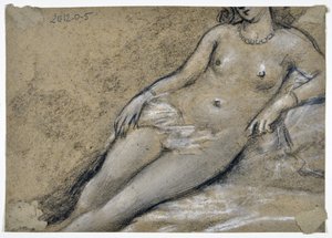 Study of Naked Girl by Stanislas Torrents y de Amat
