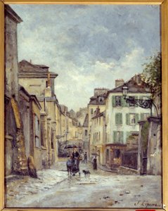 A street in old Montmartre in Paris