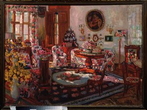 Interior of the Brasovo Manor by Stanislav Joulianovitch Joukovski