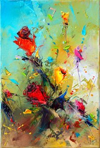 Vibrant Floral Impression