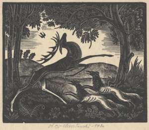 Wounded Stag by Stanislav Ostoja Chrostovski