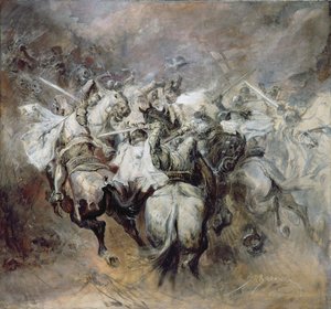 The Battle of Grunewald by Stanislaw Kaczor Batowski