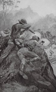 Attack on a Gold Escort by Stanley L. (after) Wood