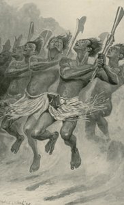 A Maori War-Dance by Stanley L. Wood