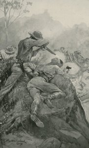 Attack on a Gold Escort by Stanley L. Wood