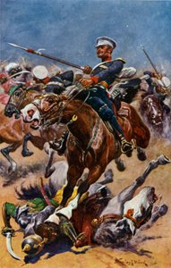 The 9th Lancers at Chilleanwallah by Stanley L. Wood