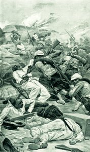 The Highlanders Storming a Redoubt at the Battle of Tel el Kebir by Stanley L. Wood