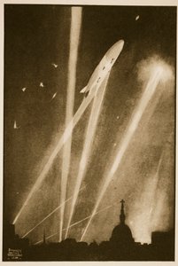 Zeppelin Raid on London, illustration from 