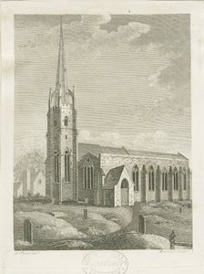 Clifton Campville Church (engraving) by Stebbing Shaw