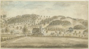 Colwich Church and Oakedge House by Stebbing Shaw