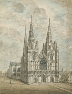 Lichfield Cathedral - West Front by Stebbing Shaw