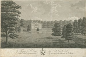 Lysways Hall: engraving, nd [1762-1802] by Stebbing Shaw