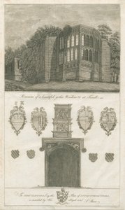 Tixall Hall - Gothic Window and Heraldic Antiquities