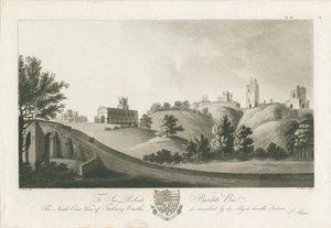 Tutbury Castle - North East View by Stebbing Shaw