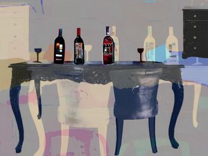 Artful Wine Table by Stefan Bammert
