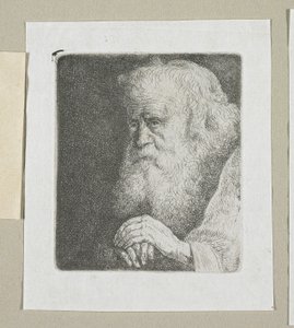 Half-Length of an Old Man with a White Beard by Stefan Juliusz Norblin de la Gourdaine