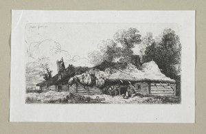 Landscape with Polish Farmstead by Stefan Juliusz Norblin de la Gourdaine