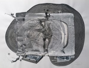 Abstract Grey Figure by Stefano Mazzolini