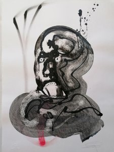 Distressed Abstract Face by Stefano Mazzolini