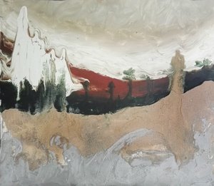 Dramatic Red Desert Mountain by Stefano Mazzolini