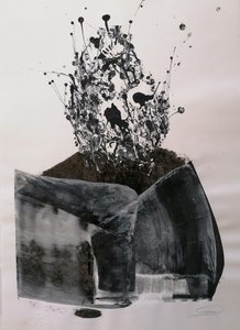Monochrome Abstract Burst