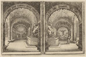 A Grotto Seen from Two Different Viewpoints by Stefano della Bella