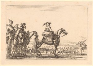 Mounted Commander, Behind Him the Cavalry, Sheet 3 of the Series 