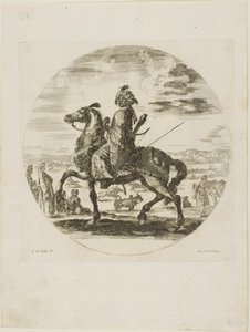 Black Horseman by Stefano della Bella