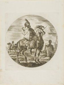 Black Horseman by Stefano della Bella